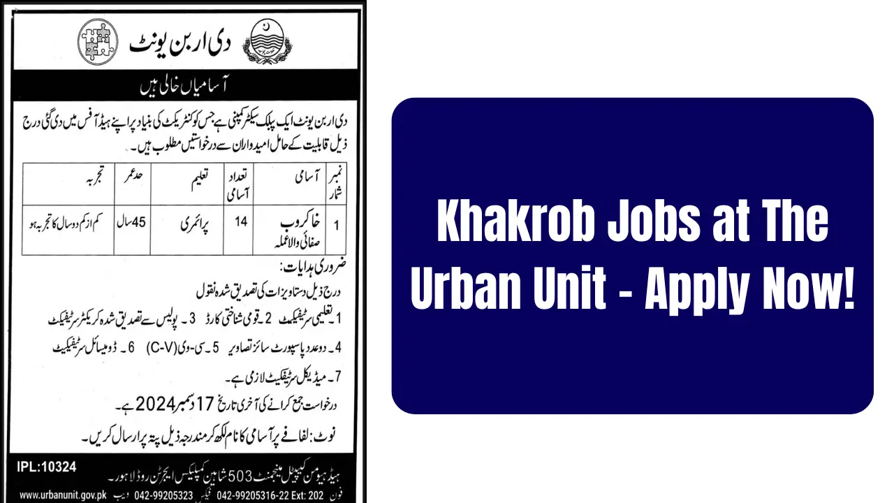 Khakrob Jobs at The Urban Unit